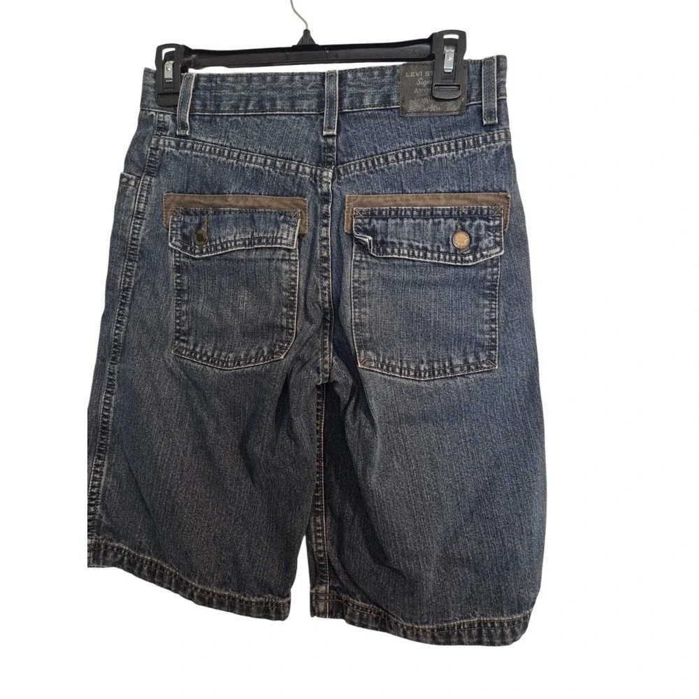 Levis Workwear Carpenter Denim Shorts Boys 14 Regular Blue Medium Wash Carpenter